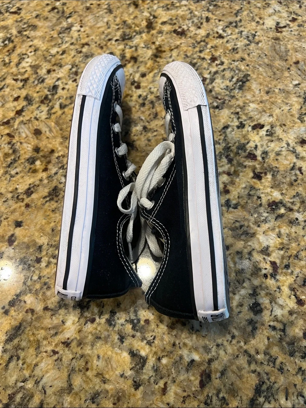 Converse Kids Low Top Sneakers in Black and White